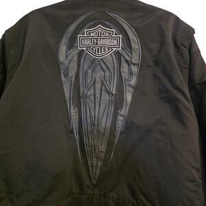 Harley-Davidson Men’s 3XL Tribal Embroidered Jacket Black An American Legend